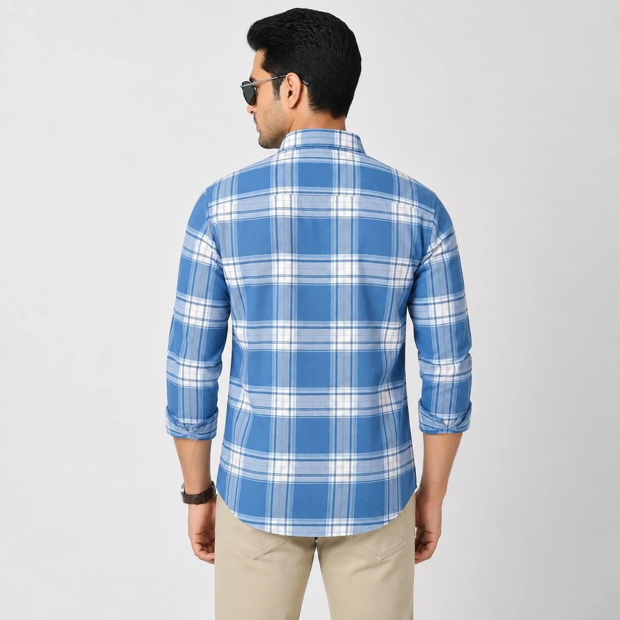 Blue Checked Shirt - Image 2