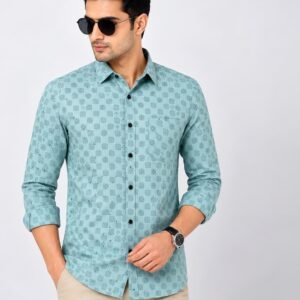 Mint Green Printed Shirt